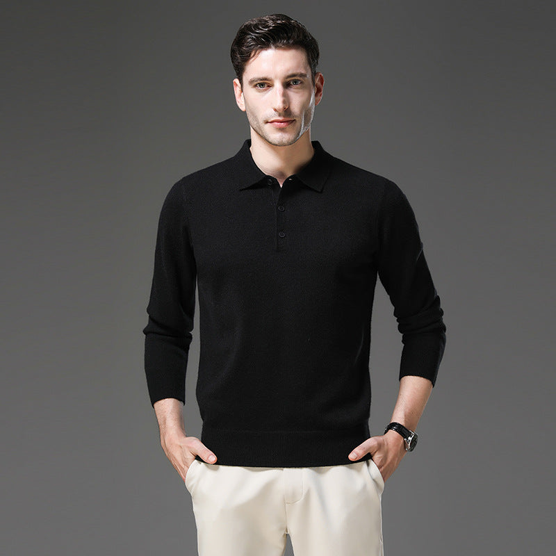 Nils | Cashmere Polo Affärströja