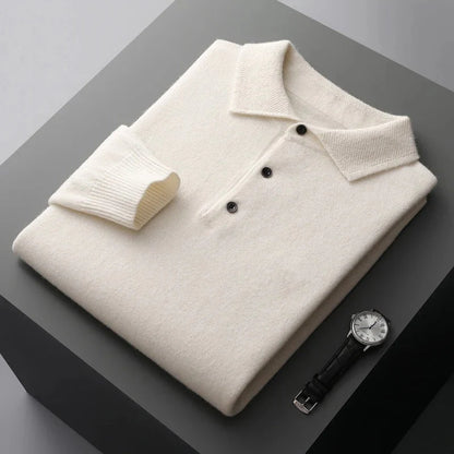 Nils | Cashmere Polo Affärströja