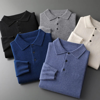 Nils | Cashmere Polo Affärströja