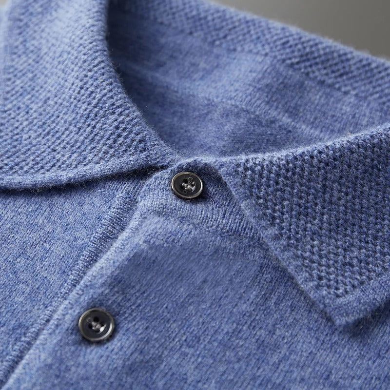 Nils | Cashmere Polo Affärströja